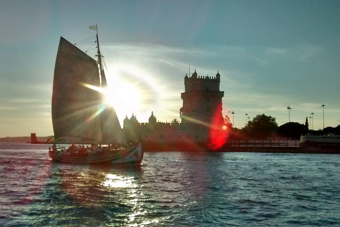 2-Hour Lisbon Traditional Boats Sunset Cruise with White Wine - Wine, music, and the crew’s story style