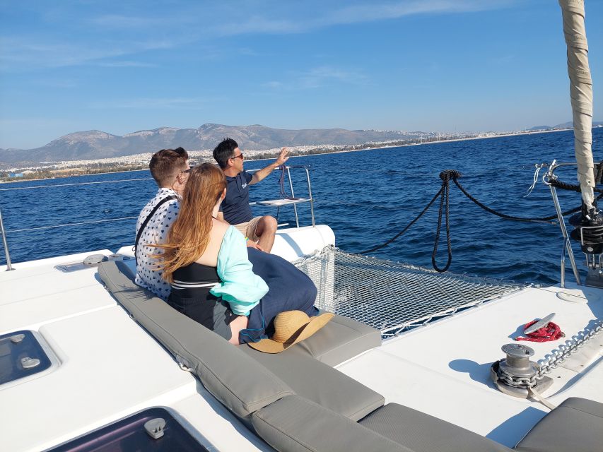 Athens: Catamaran Cruise with Fresh Lunch and Wine - Weather reality: how to think about changing stops