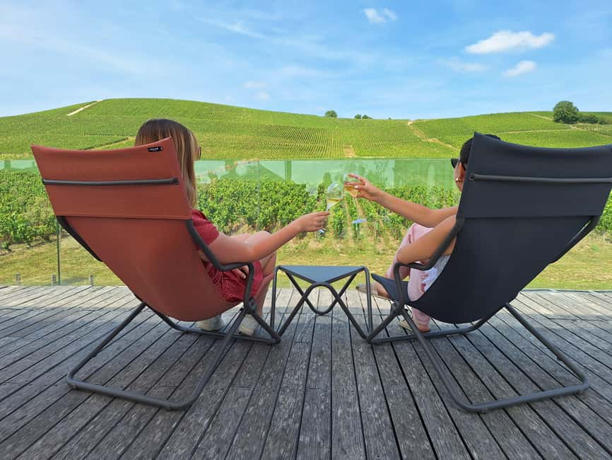 Aÿ-Champagne: Pressoria Champagne Museum with Tasting - The Tasting Moment: Two Local Champagnes, Plus a Vineyard View