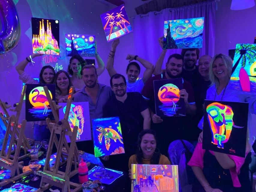 Barcelona: Fluorescent Paint and Wine Workshop - Price and value: is $47 a smart deal in Barcelona?
