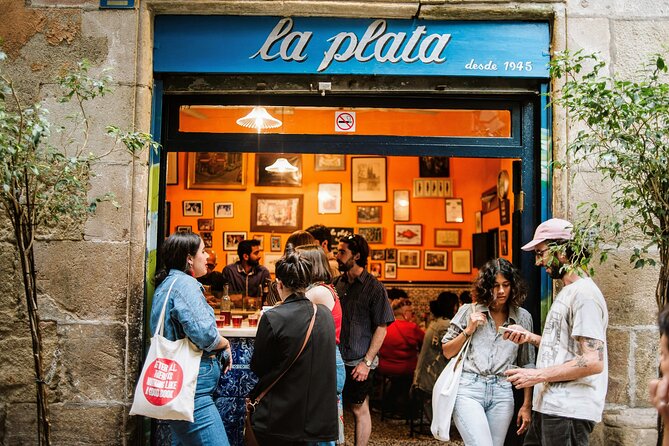 Barcelona Gothic Quarter Tapas & Taverns Food & Wine Tour - Stop One at Placeta del Pi: Aperitif, Cured Meats, and a Potato Classic