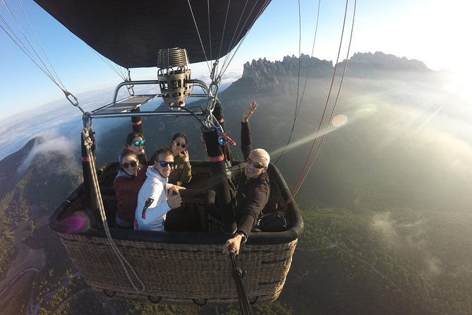 Barcelona: Montserrat Hot Air Balloon Ride with Champagne Toast - What to expect during the flight: smooth, high, and guided by winds