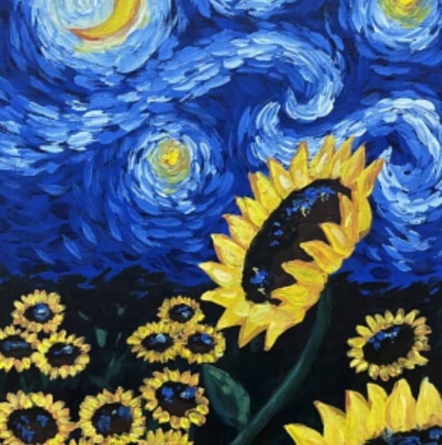 Barcelona: Wine and Van Gogh Paint and Sip Painting Class - The Painting Lesson Style: Follow the Steps, Then Make It Yours