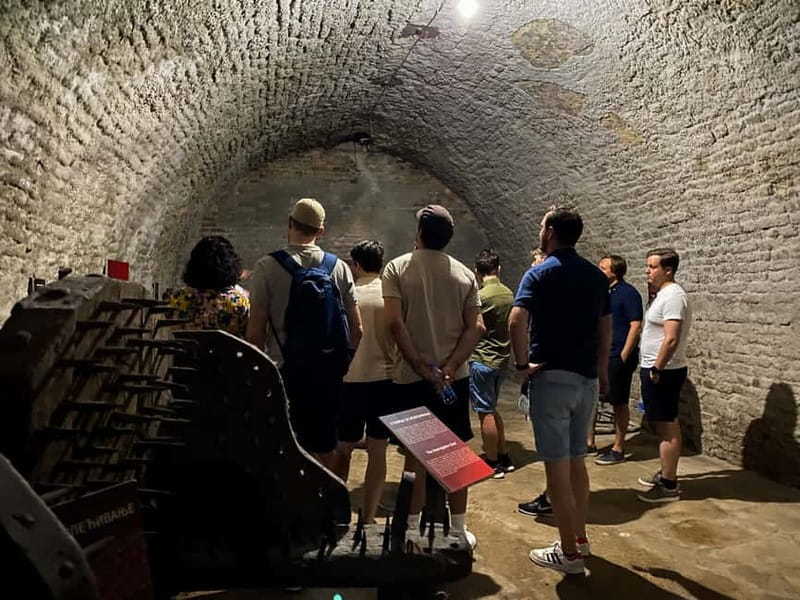 Belgrade: Underground Tour with Riverside Sparkling Wine - Barutana gunpowder warehouse: Roman lapidarium in a former military store