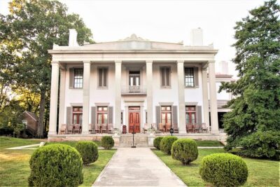 Belle Meade Guided Mansion Tour with Complimentary Wine Tasting - Entering the 1853 Greek Revival mansion with a real guide