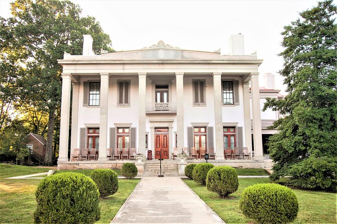 Belle Meade Guided Mansion Tour with Complimentary Wine Tasting - Entering the 1853 Greek Revival mansion with a real guide