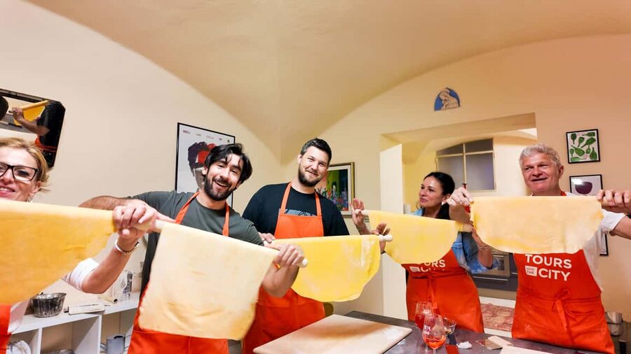 Bologna: Pasta Cooking Class, Ragu, Spritz, Wine & Gelato - Welcome Aperitif in the City Center: Piadina, Mortadella, and Pignoletto