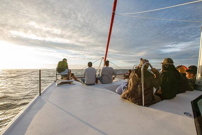 Catamaran Sunset Champagne Cruise Cape Town - The champagne setup: welcome sparkling wine and a cash bar