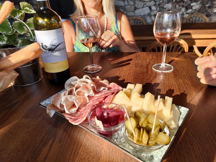 Cavaion: Lake Garda Wine & Food Tasting with Vineyard Tour - The tasting itself: choosing 3 wines vs 5 wines