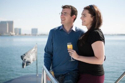 Champagne Brunch Buffet - The cruise route: Coronado Bridge, USS Midway, downtown views, and more