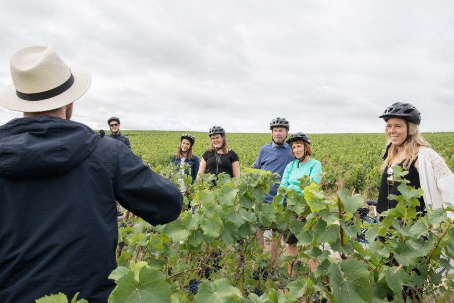 Champagne: E-Bike Champagne Day Tour with Tastings and Lunch - Le Clos Corbier: cellar visit, 4 tastings, and how Champagne gets made