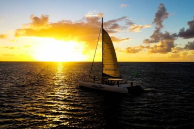 Champagne Sunset Sail in St. Lucia - Music and the party level: steel drum, dancing, and photos