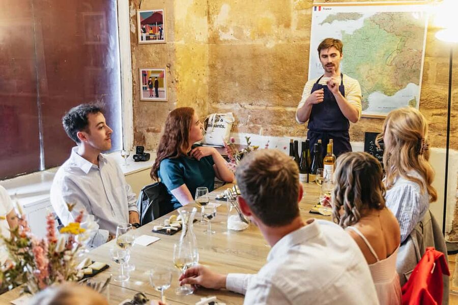 Cheese & Wine Tasting in Montmartre with Local Cheesemonger - The tasting flow inside the stone-walled room (and why it works)