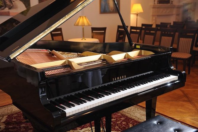 Chopin Piano Concert at Chopin Gallery with a Glass of Wine - Inside the venue: small room energy and close piano seating