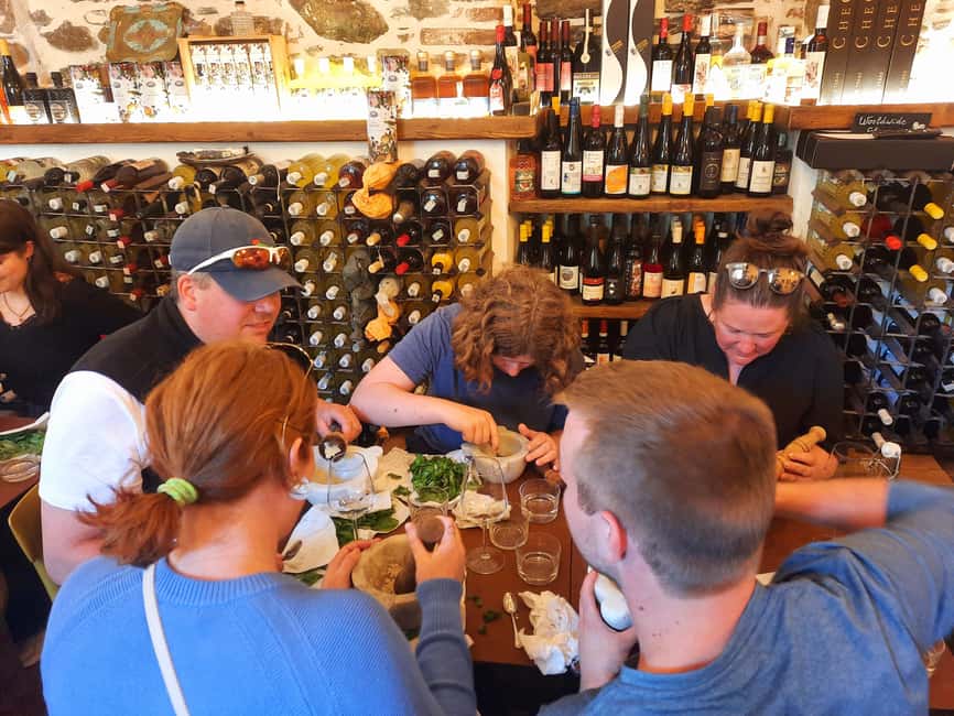 Cinque Terre: Pesto Making Class with Wine and Food Tasting - What you learn: classic Ligurian pesto by hand