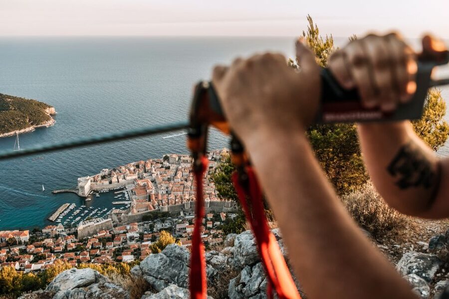 Dubrovnik: Sunset Zip Line Experience Followed by Wine - Safety briefing and a short training run (this is where nervous becomes fun)