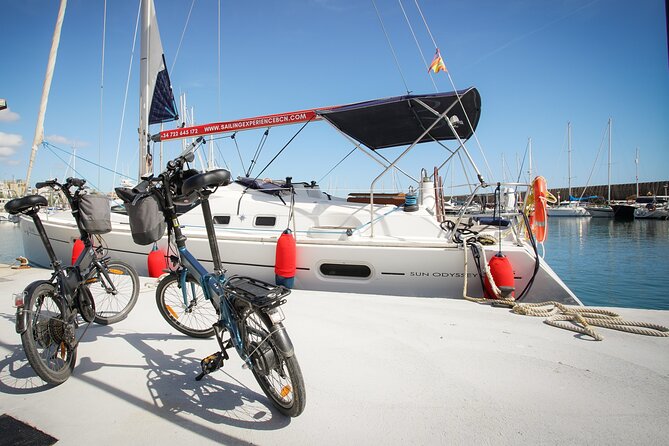 Ebike Tour, Winery, Wine Tasting & Sailing Experience(car option) - Port Masnou sailing: snacks, drinks, and the sea swim question