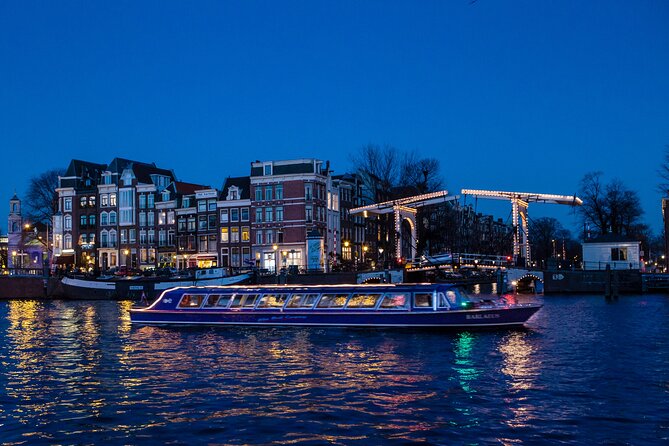 Evening Canal Cruise in Amsterdam with Wine & Cheese Option - Where the experience lands: recorded audio, not a lecture hall