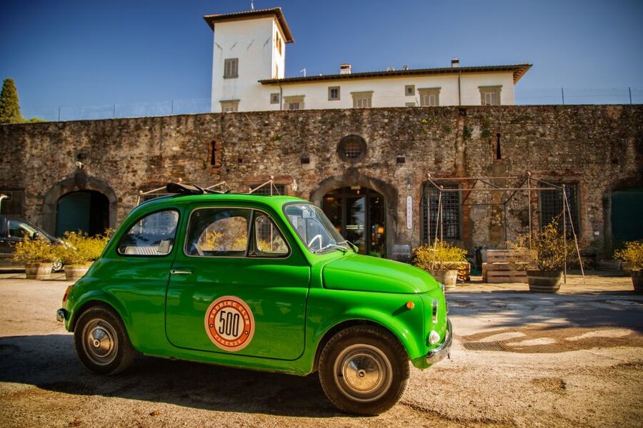 Florence Wine Tasting and Tuscan Lunch in a Vintage Fiat 500 - Cruising Tuscan Hills on Quiet Secondary Streets