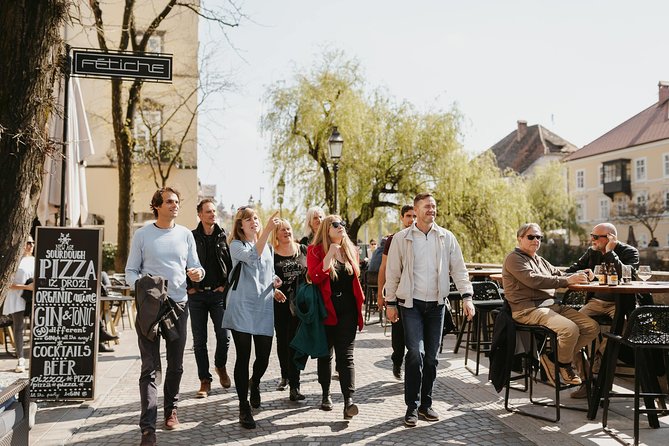 Food & Wine Tour Ljubljana - Local Foodie Adventure in Slovenia - Old Square (Stari trg): seven tastings and four wine samples
