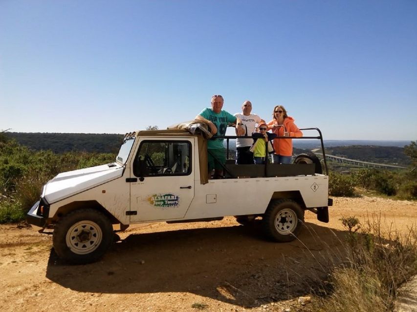 From Albufeira: 4x4 Off-Road Safari & Vineyard Wine Tasting - A mountain stop for homemade liquors, honey, and local food