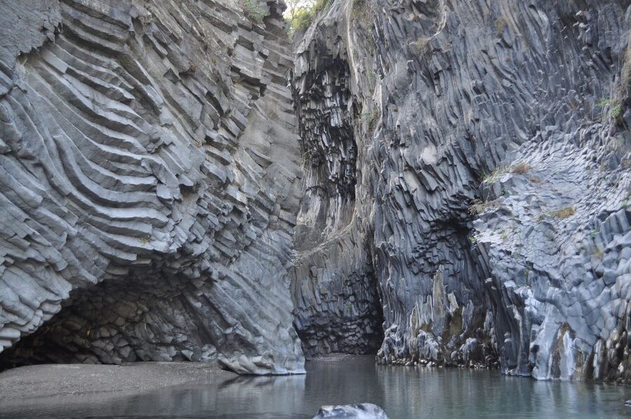From Catania: Mt. Etna, Wine and Alcantara Tour - Lava caves by lamp: Grotta del Ladroni or Grotta Cassone