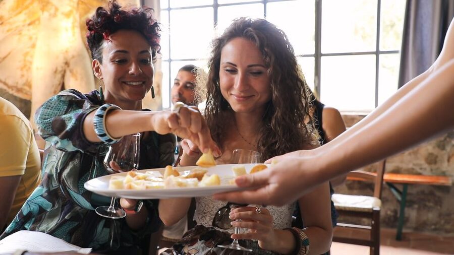 From Florence: Chianti Tour with Two Wine and Food Tastings - First Tasting and Snack Pairing: Local Flavors With Your Chianti Wines