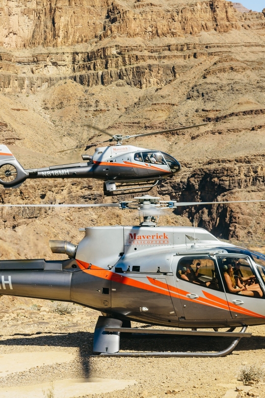 From Las Vegas: Grand Canyon Helicopter Tour with Champagne - The return through the canyon: Bowl of Fire and the Vegas glow