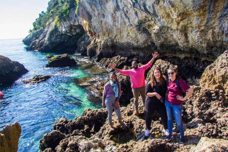 From Lisbon: Arrábida Day Tour & Wine Tasting - Lapa de Santa Margarida Cave: Stairs, Salt Air, and a Grotto Shrine