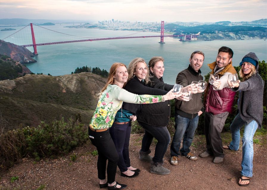 From San Francisco: Muir Woods Wine Tour with Napa & Sonoma - Biofueled Ride and Golden Gate Bridge Photos Without the Rush