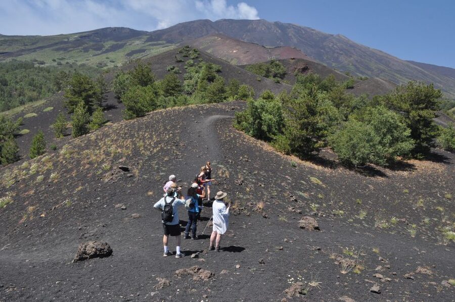 From Taormina: Full-Day Etna, Wine & Alcantara Canyons Tour - The 2,000-Meter Hike Around Extinct Craters (What It Feels Like)