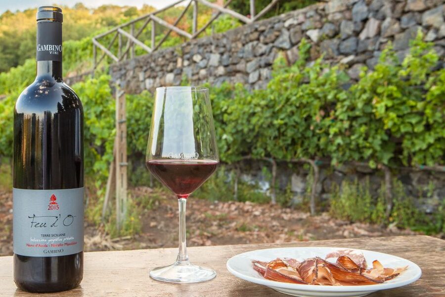 From Taormina: Private 3 Etna Wineries with Food & Wine - Stop 2: Tagliere, Sicilian Pasta, and Four Regional Wines