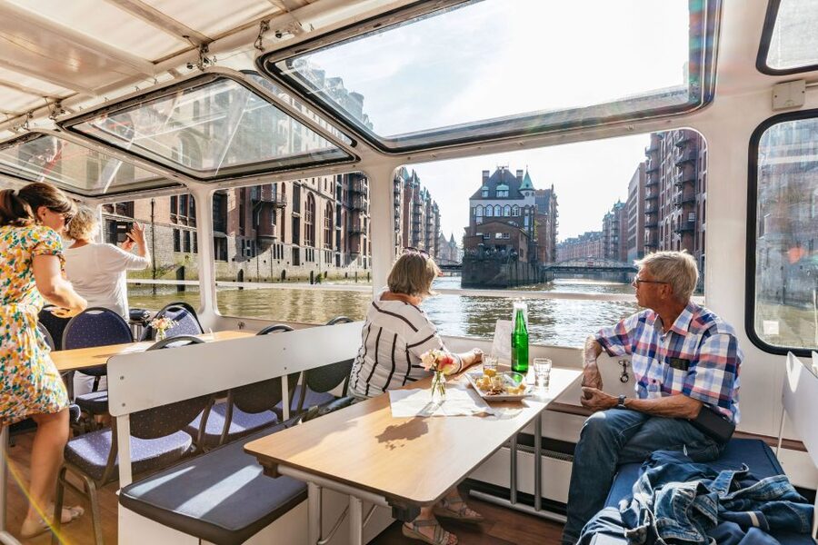 Hamburg: Harbor Cruise with Wine and Cheese - Hamburg landmarks you’ll spot from the deck and the waterline