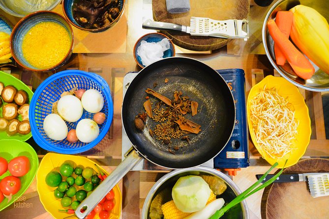 Hanoi Cooking Class: Market Tour, Free Liquor & Coffee Tasting - Four dishes, one lesson plan: what you’ll cook in about 4.5 hours