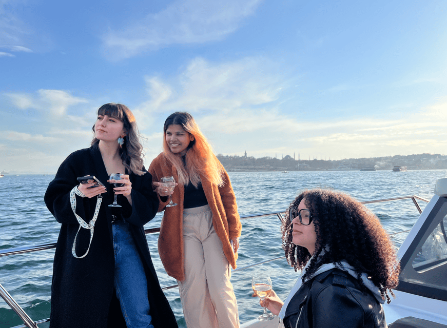 Istanbul: Small Group Yacht Tour with Unlimited Wine - Bosphorus Bridge and the Hagia Sophia Photo Moment