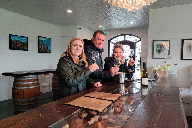 Kelowna Wine Tour by E-bike, Okanagan Valley Views and Lunch - SpearHead Winery at Priest Creek: boutique whites/roses, plus reds with aging