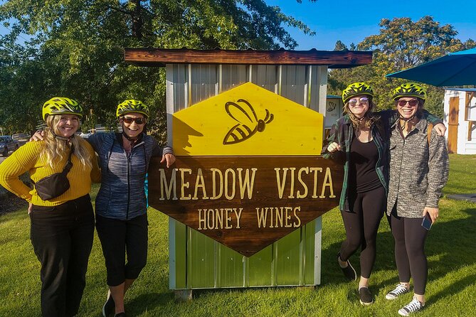 Kelowna Wine Tour by E-bike, Okanagan Valley Views and Lunch - Meadow Vista Honey Wines: the most unusual tasting and the included patio lunch