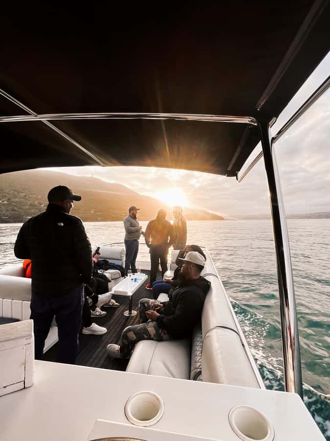 Knysna: Wine & Oyster Luxury Lounger Sunset Cruise - Following the route toward Knysna Heads: what you’ll see during the slow part