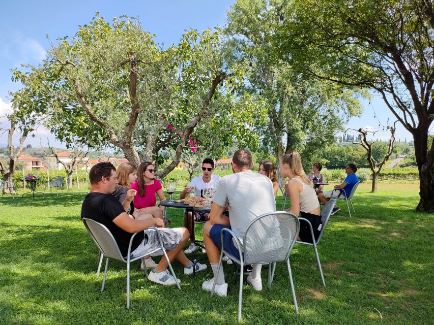 Lazise: Wine Tasting with Charcuterie and Cheese Board - The three wines you’ll taste: rosè with peach, crisp white, and a light local red
