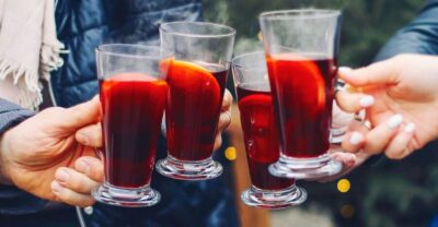 Leipzig: Mulled Wine Motorboat Tour - Your cozy setup: blankets, cushions, and warm drinks on an electric boat