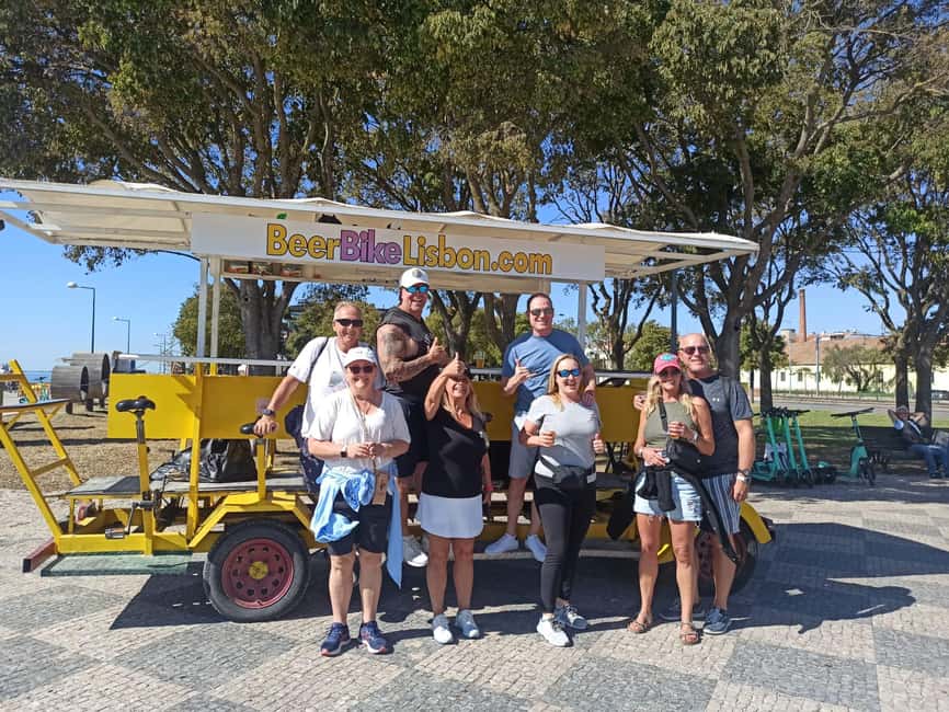 Lisbon: 1-Hour Beer, Sangria or Wine Bike Sightseeing Tour - The beer bike setup: who pedals and how the group stays comfortable