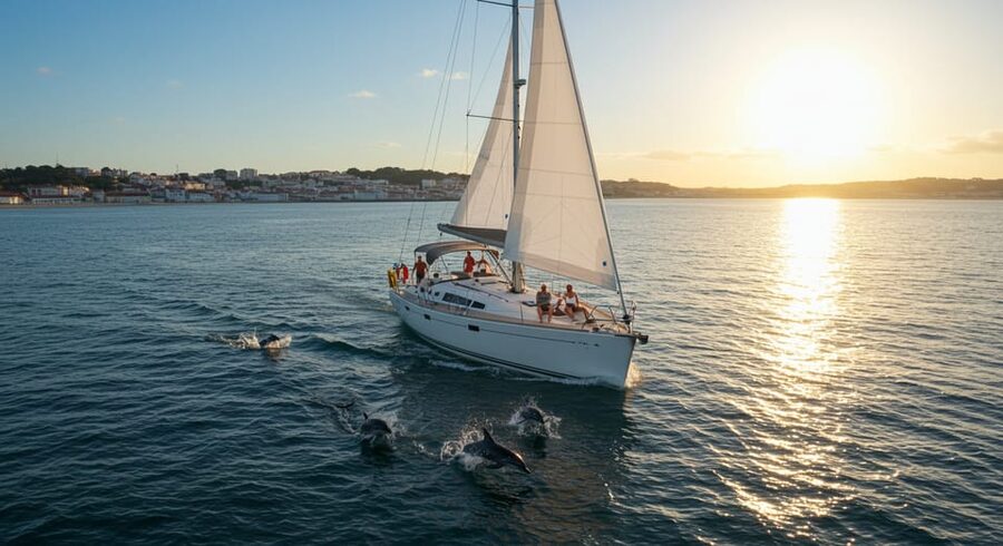 Lisbon: Champagne Sailing Tours - Under the 25 de Abril Bridge: the “wow” moment on water