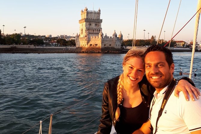Lisbon Sunset Sailing with Portuguese Wine and History - From Doca de Santo Amaro to the 25th of April Bridge