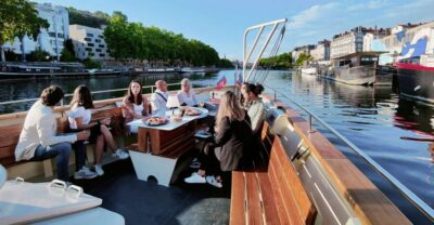 Lyon: City Cruise with Charcuterie, Cheese, and Wine - The sunset cruise route: Fourvière, Croix-Rousse slopes, the conservatory, and Confluence