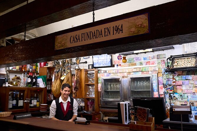 Madrid: Not Just Another Tapas & Wine Tour by Eating Europe - Mesón del Champiñón: Mushrooms, Comfort, and Classic Bar Energy
