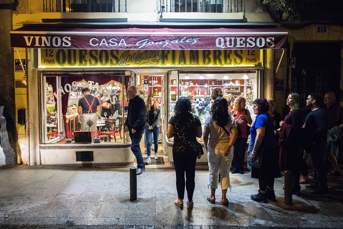 Madrid Tapas & Wine Tasting Walking Tour – Small Group Local Bars - Stop-by-stop: four bars and one steady rhythm of tapas + drinks