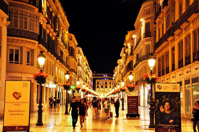 Malaga Wine & Tapas Small Group Guided Tour - Starting on Calle Marqués de Larios: the evening thermometer