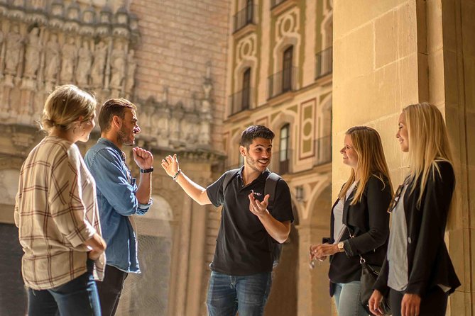 Montserrat Lunch & Wine at Farmhouse Small Group from Barcelona - The Diagonal Avenue drive and your morning start