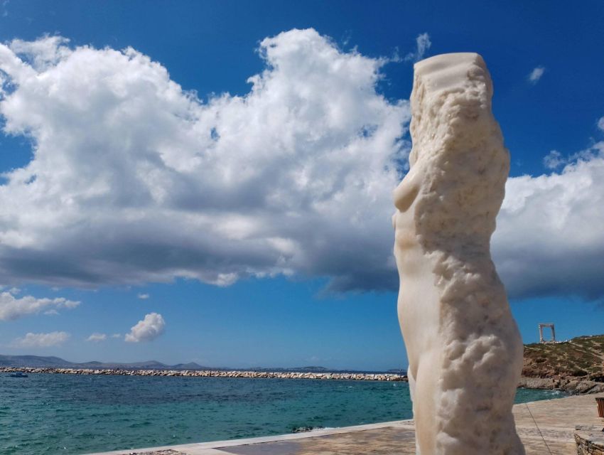 Naxos: Wine and Mythology Sunset Tour - Where the Tour Starts: Town Hall’s Sphinx and Easy-to-Find Energy