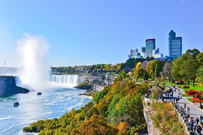 Niagara Falls Day Tour Includes Boat Cruise, Winery Stop & Lunch - Lunch at Table Rock and Queen Victoria Place: 3 Courses with Falls Views